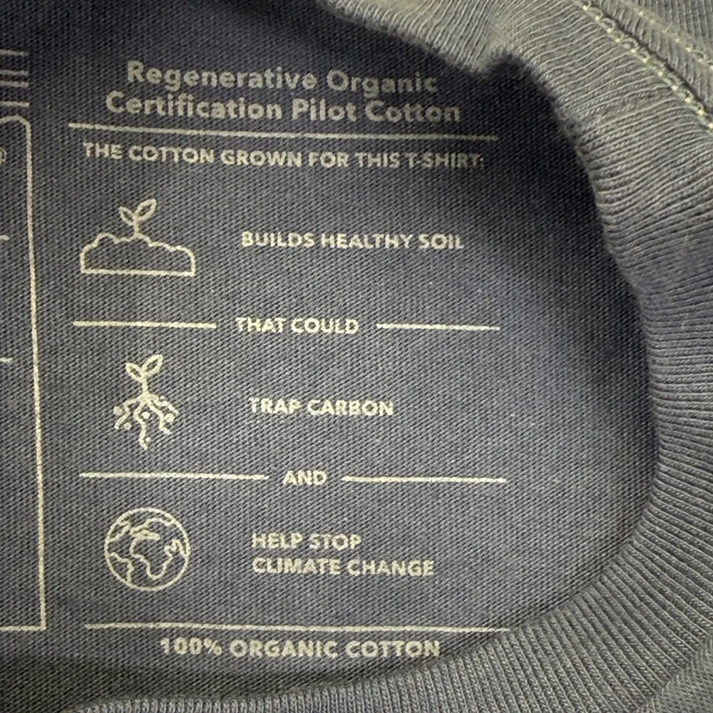 Patagonia Kids Navy Blue Organic Cotton Graphic T-Shirt‎ 6-12M 60388 FA21 NWOT - Picture 3 of 9